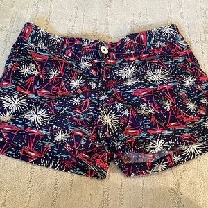 Lilly Pulitzer Shorts - RARE - Sailboat & Firework Print - Sz. 6